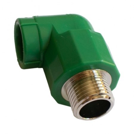 Codo fusión con inserto macho