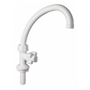 Grifo de mesada pico curvo móvil