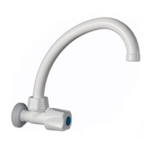 Grifo de pared pico curvo móvil