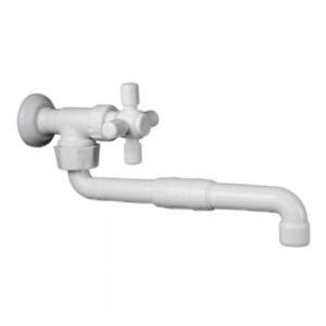 Grifo de pared pico recto móvil