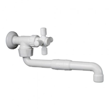 Grifo de pared pico recto móvil