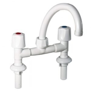 Mezcladora de mesada pico curvo móvil